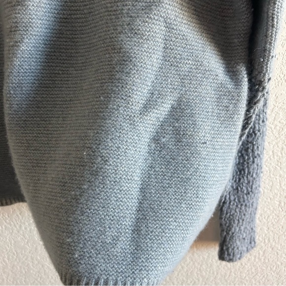 Sundance Turtleneck Sweater Merino Wool Blend Large Blue Grey Mixed Media SOFT - Picture 5 of 10